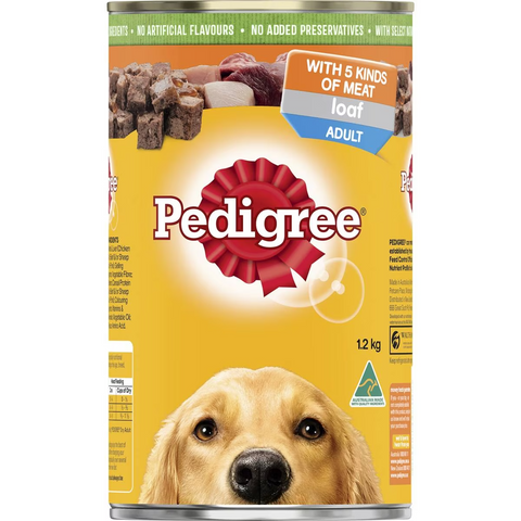 Pedigree Loaf With Five Kinds Of Meat Wet Dog Food Can 1.2kg