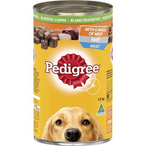 Pedigree Loaf With Five Kinds Of Meat Wet Dog Food Can 1.2kg