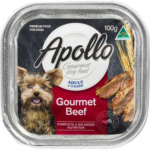 Apollo Adult Dog Food Gourmet Beef 100g