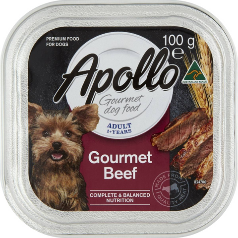 Apollo Adult Dog Food Gourmet Beef 100g