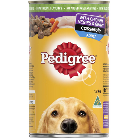 Pedigree Casserole With Chicken & Gravy Wet Dog Food Can 1.2kg