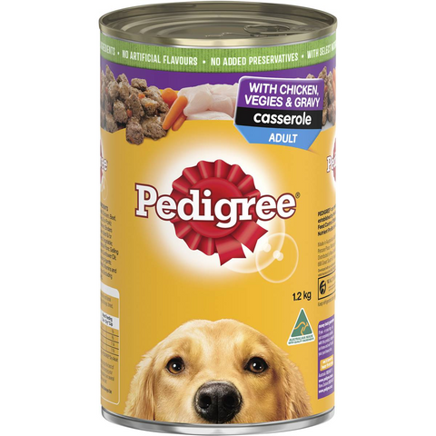 Pedigree Casserole With Chicken & Gravy Wet Dog Food Can 1.2kg