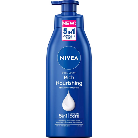 Nivea Rich Nourishing Body Lotion Deep Moisturiser For Dry Skin 400ml