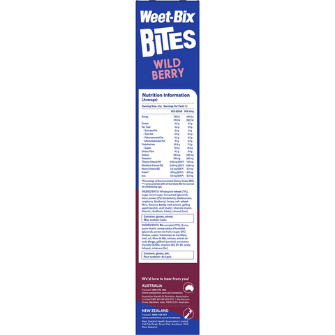 Weet - Bix Bites Wild Berry Breakfast Cereal 500g