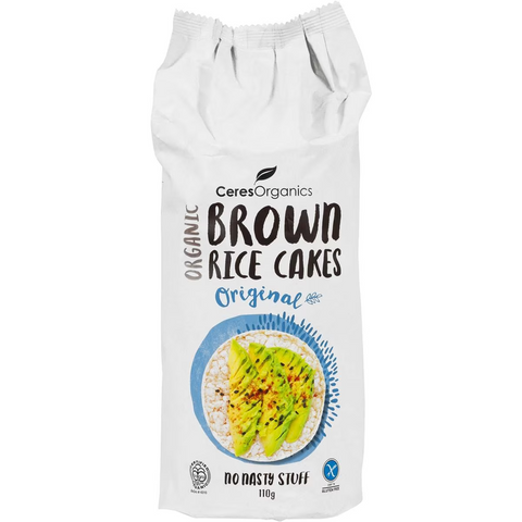 Ceres Organics Brown Rice Cakes Original 110g