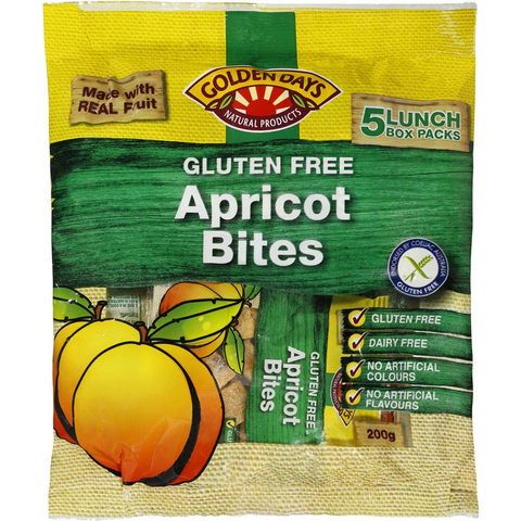 Golden Days Fruit Snacks Bites Apricot 5x40g