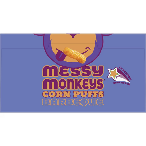 Messy Monkeys Corn Puffs Barbeque 102g