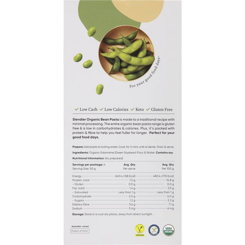 Slendier Edamame Bean Fettuccine 200g