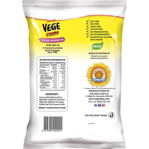 Vege Chips Natural 100g