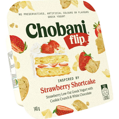 Chobani Flip Greek Yogurt Strawberry Shortcake 140g