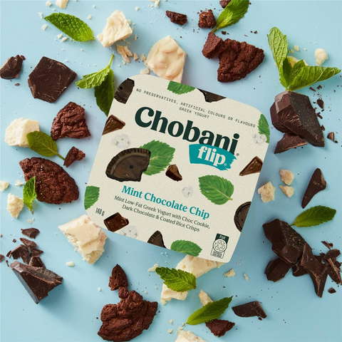 Chobani Flip Greek Yogurt Mint Choc Chip 140g