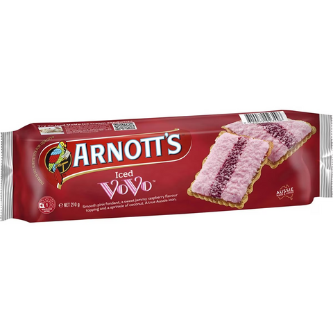 Arnott's Iced Vo Vo Biscuits 210g