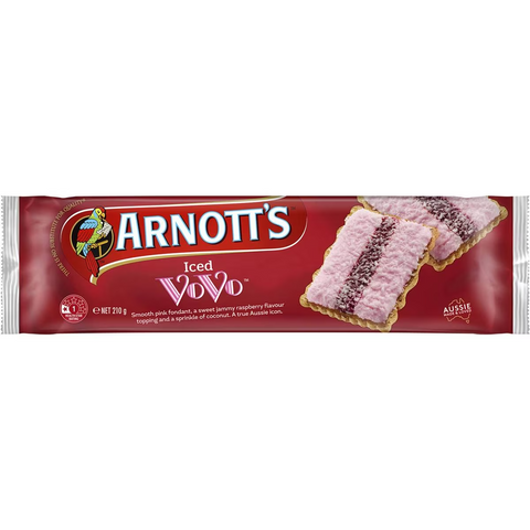 Arnott's Iced Vo Vo Biscuits 210g