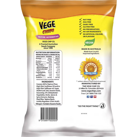 Vege Chips Barbeque 100g