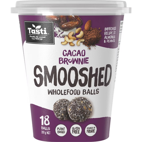 Tasti Smooshed Wholefood Balls Cacao Brownie 207g