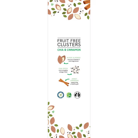 Food For Health Fruit Free Clusters Chia & Cinnamon 600g