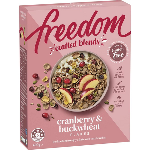 Freedom Foods Crafted Blends Cranberry & Buckwheat Flakes 400g