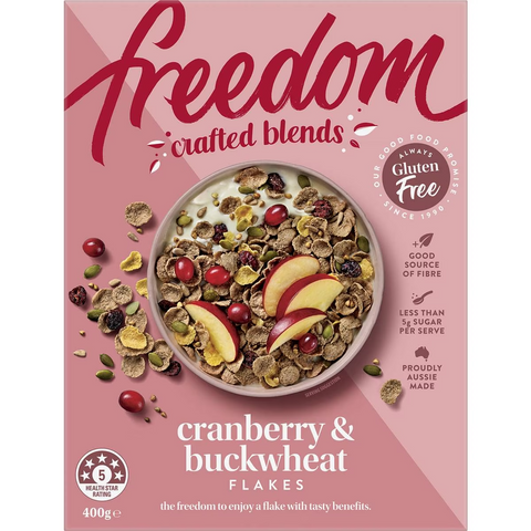 Freedom Foods Crafted Blends Cranberry & Buckwheat Flakes 400g