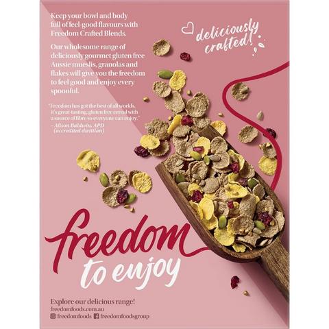 Freedom Foods Crafted Blends Cranberry & Buckwheat Flakes 400g