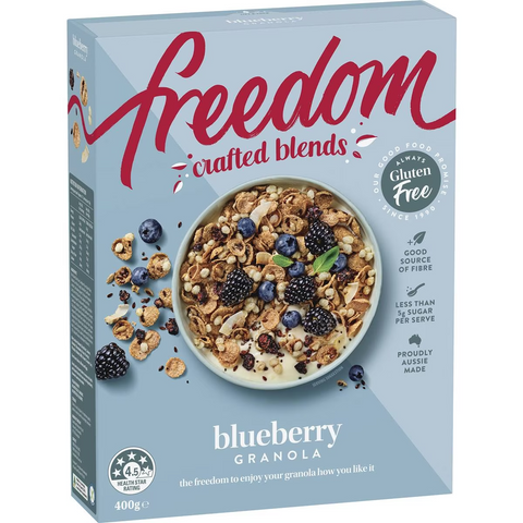 Freedom Crafted Blends Blueberry Granola 400g