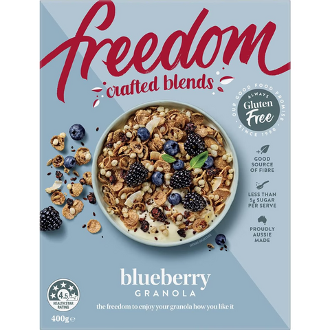 Freedom Crafted Blends Blueberry Granola 400g