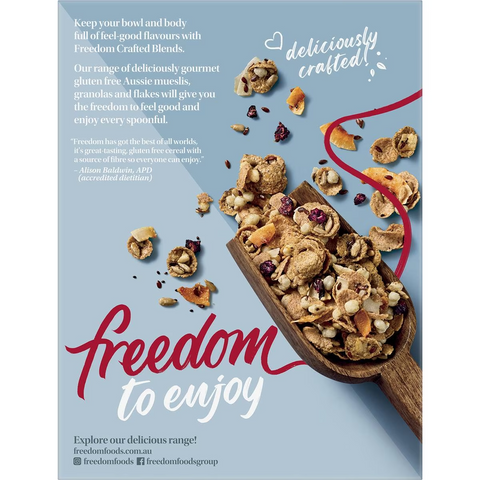 Freedom Crafted Blends Blueberry Granola 400g