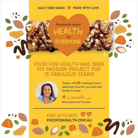 Food For Health Fruit Free Bars With Sea Salt & Caramel 6 Pack