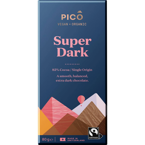 Pico Organic Vegan Chocolate Super Dark 80g