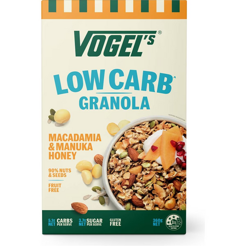 Vogel's Low Carb Granola Macadamia & Manuka Honey 360g