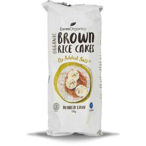 Ceres Organics Rice Cakes No Added Salt 110g