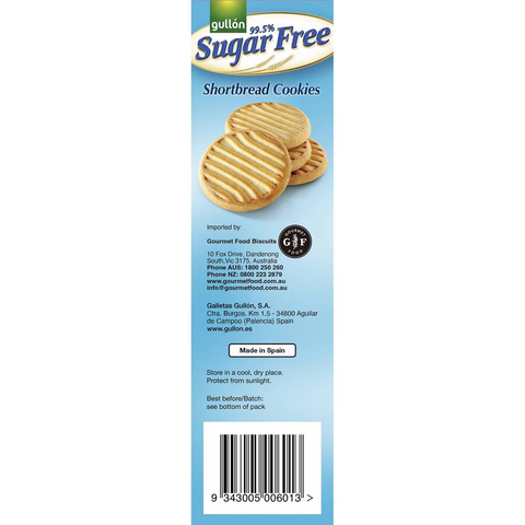 Gullon Cookies Sugar Free Short Bread 330g