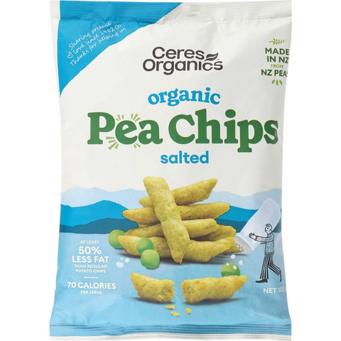 Ceres Organics Pea Chips Salted 100g