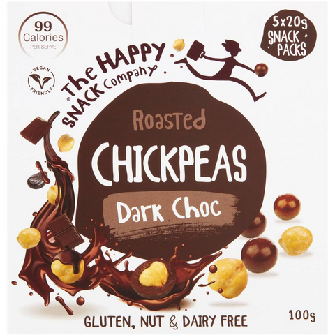 The Happy Snack Company Chickpeas Dark Choc 5 Pack