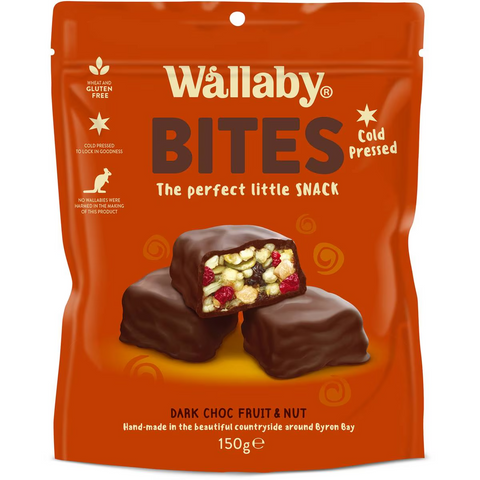 Wallaby Bites Dark Chocolate Fruit Nut 150g