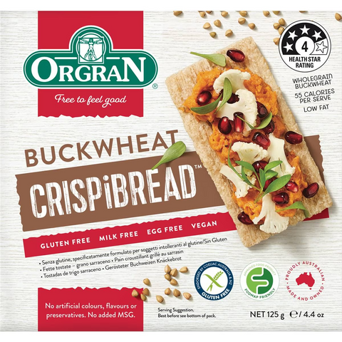 Orgran Gluten Free Crispbread Buckwheat 125g