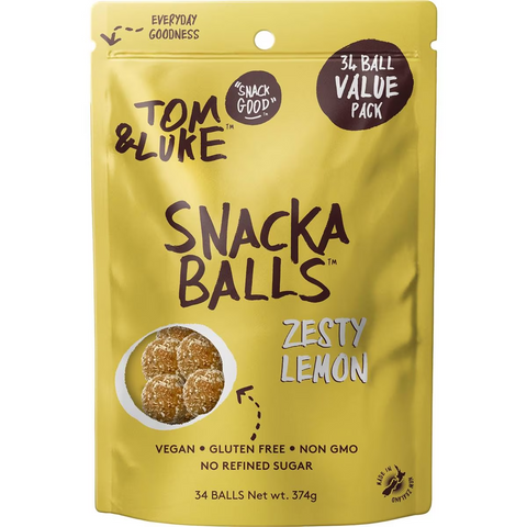 Tom & Luke Tom & Luke Snacka Balls Zesty Lemon 374g