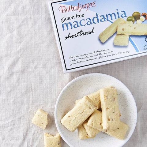 Butterfingers Gluten Free Shortbread Biscuits Macadamia 175g