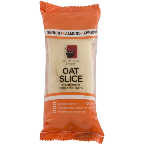 All Natural Bakery Bars Oat Slice Yog Almond & Apricot 100g