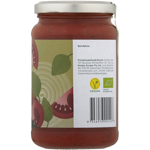 Slendier Basil & Tomato Pasta Sauce 340g