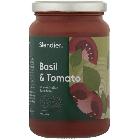 Slendier Basil & Tomato Pasta Sauce 340g