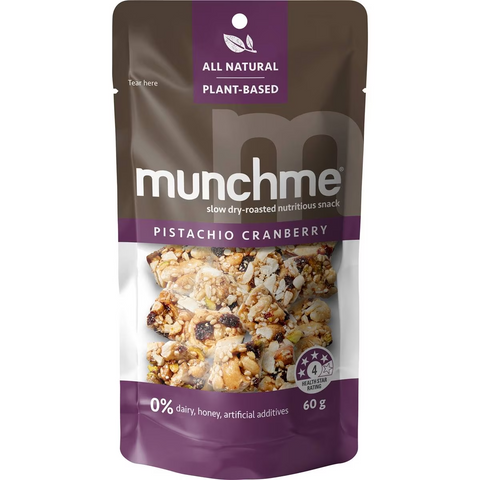 Munchme Pistachio Cranberry Snack 60g