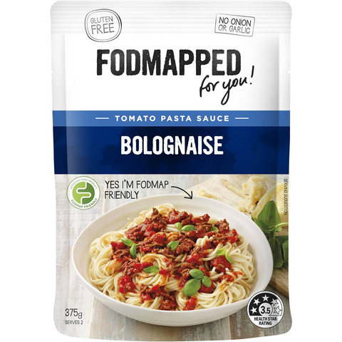 Fodmapped For You Tomato Pasta Sauce Bolognaise 375g