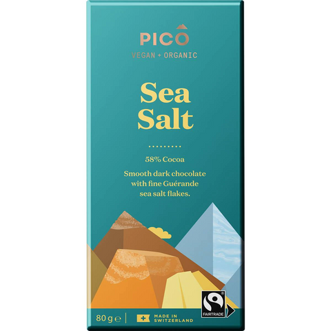 Pico Organic Vegan Chocolate Sea Salt 80g