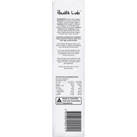 Health Lab Holy Hazelnut Nut Butter Filled Balls 200g