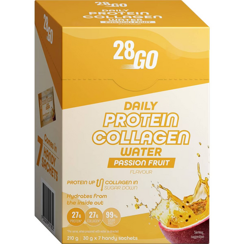 28go Protein Collagen Water Passionfruit 30g X 7 Pack