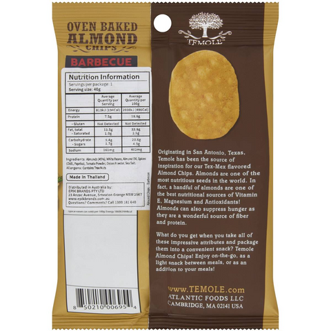 Temole Almond Chips Bbq 40g