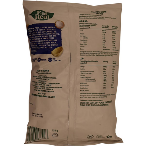 Eat Real Hummus Chips Salted 135g