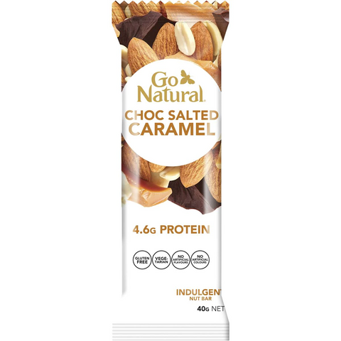 Go Natural Choc Salted Caramel Bar 40g