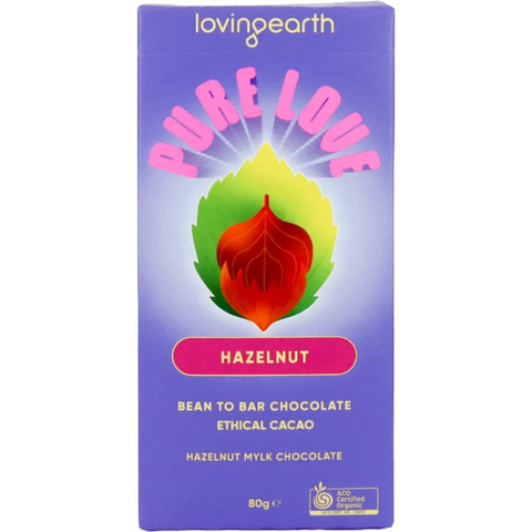 Loving Earth Hazelnut Chocolate 80g