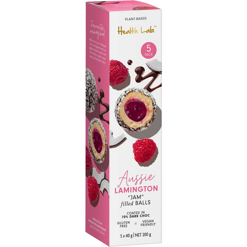 Health Lab Aussie Lamington Jam Filled Chocolate Coated Balls 5